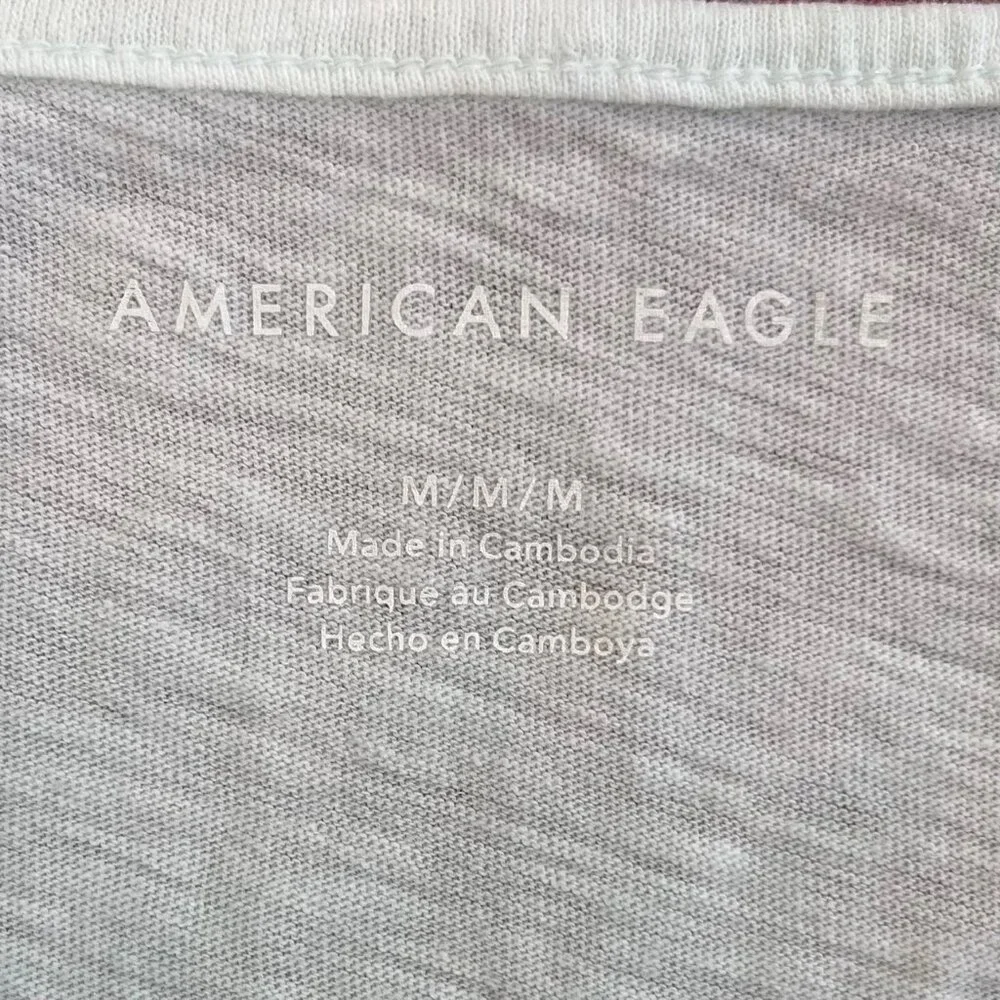 American Eagle Cotton Ruffle Crop Tank Top Medium - Picture 7 of 14